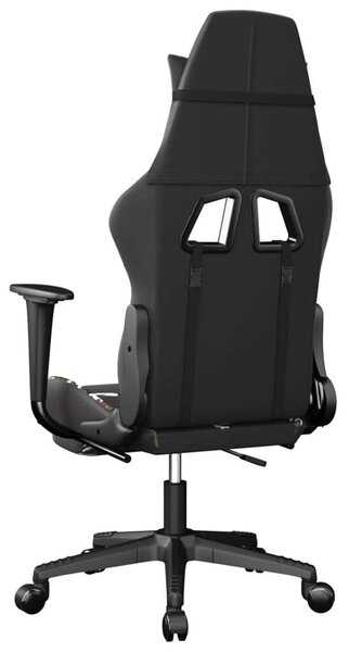 VidaXL Gamer Szék - Masszázs - Fekete-Terepszínű