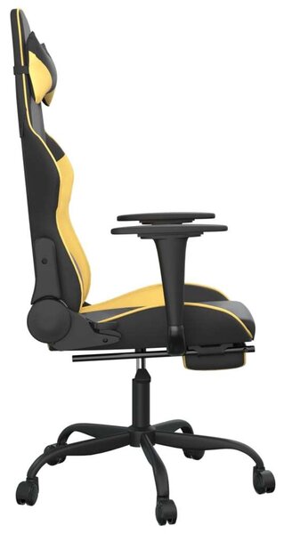 VidaXL Gamer Szék - Masszázs Funkció - Fekete-Arany