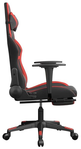 VidaXL Gamer Szék - Masszázs Funkció - Fekete-Piros