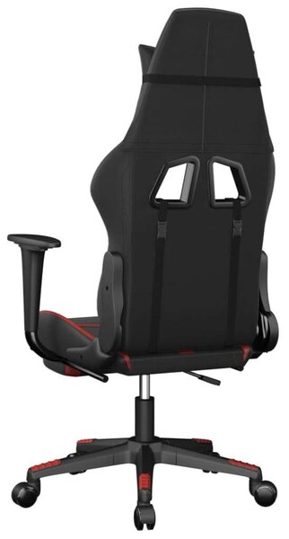 VidaXL Gamer Szék - Masszázs Funkció - Fekete-Piros