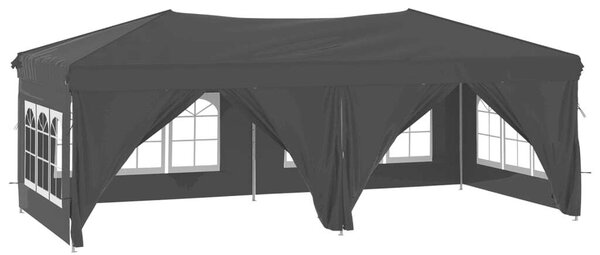 VidaXL Összecsukható Rendezvénysátor - Fekete - 3x6m