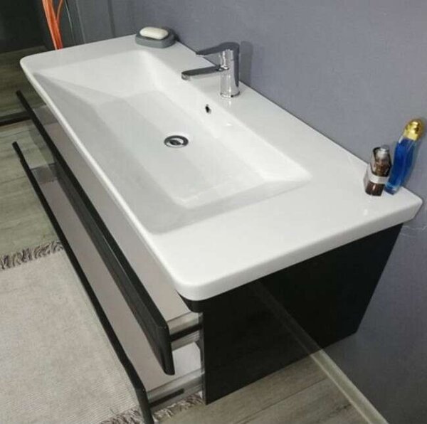 TMP SHARP 105 Fürdőszobabútor Szett - 105 cm, Antracit