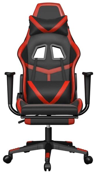 VidaXL Gamer Szék - Masszázs Funkció - Fekete-Piros