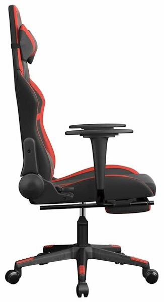 VidaXL Gamer Szék - Masszázs Funkció - Fekete-Piros