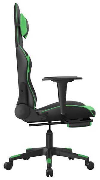Extreme Gamer Szék - Masszázsfunkció - Fekete-Zöld
