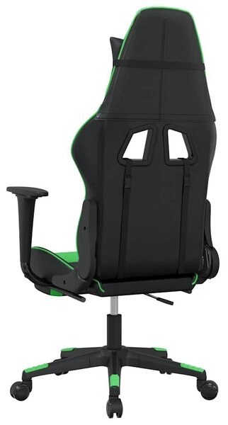 Extreme Gamer Szék - Masszázsfunkció - Fekete-Zöld