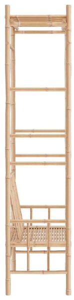 VidaXL Bambusz Kerti Pad Pergolával - 116cm