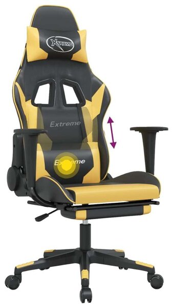 Xtreme Gamer Szék - Masszázs Funkció - Fekete-Arany