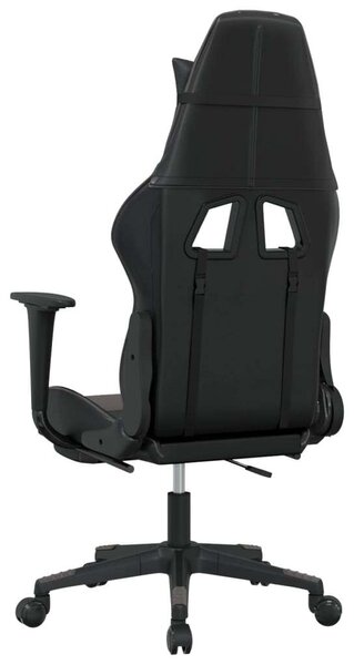 Gamer Szék Masszázsfunkcióval - Fekete-Szürke