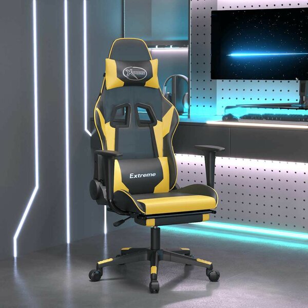 Xtreme Gamer Szék - Masszázs Funkció - Fekete-Arany