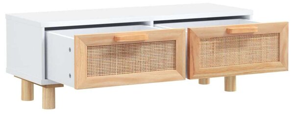 VidaXL Dohányzóasztal - Fehér Fa - 80x40x30 cm
