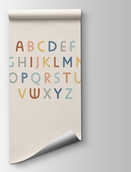 Fotótapéta Betűcsoport fehér háttér előtt, Modern fotótapéta, Népszerű fotótapéta, t00749 - Tapeko.hu