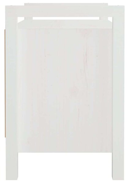 VidaXL Előszoba Pad - Fehér Fenyőfa - 80x40x60 cm