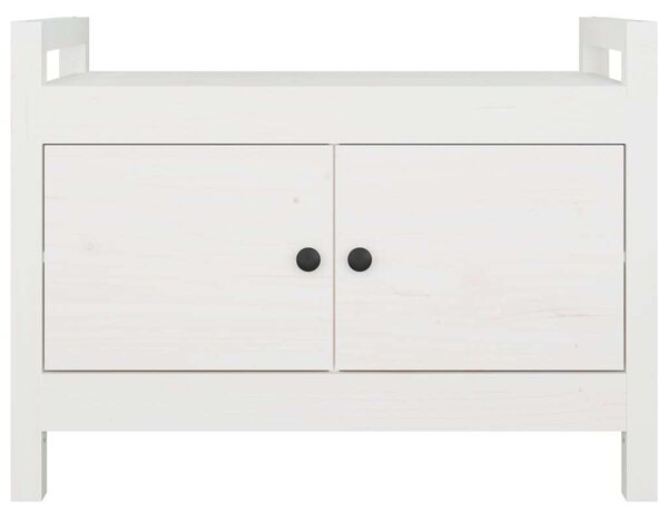 VidaXL Előszoba Pad - Fehér Fenyőfa - 80x40x60 cm