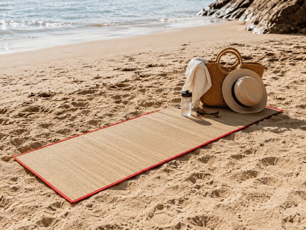 Szalmából készült strandmatrac SOLIRA 60x180 cm