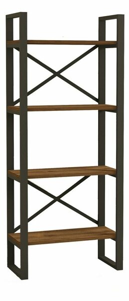 Modern Ipari Könyvespolc - 4 Polcos - 66x150x32 cm