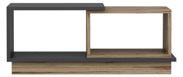 Modern Dohányzóasztal - Antracit Szürke/Tölgyfa - 90x45x36 cm