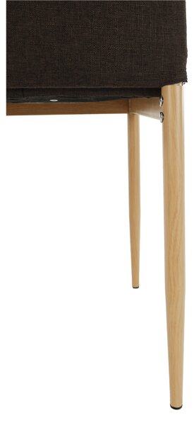 KONDELA Szék, sötétbarna szövet/bükk, COLETA NOVA