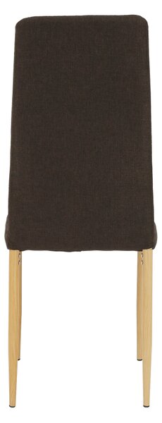 KONDELA Szék, sötétbarna szövet/bükk, COLETA NOVA