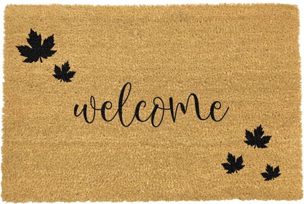 Welcome Autumn természetes kókuszrost lábtörlő, 40 x 60 cm - Artsy Doormats