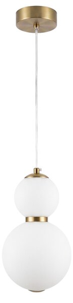 LED függesztett mennyezeti lámpa LHJ112-2CP szálcsiszolt arany