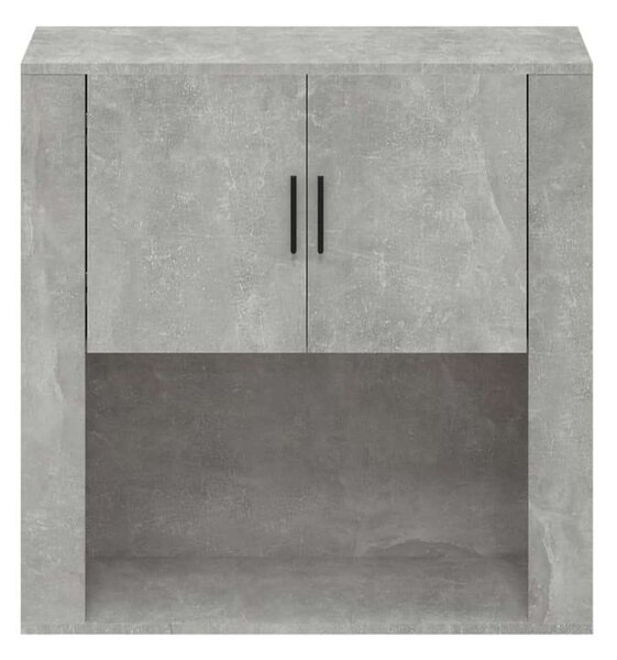 VidaXL betonszürke szerelt fa faliszekrény 80 x 313 x 80 cm