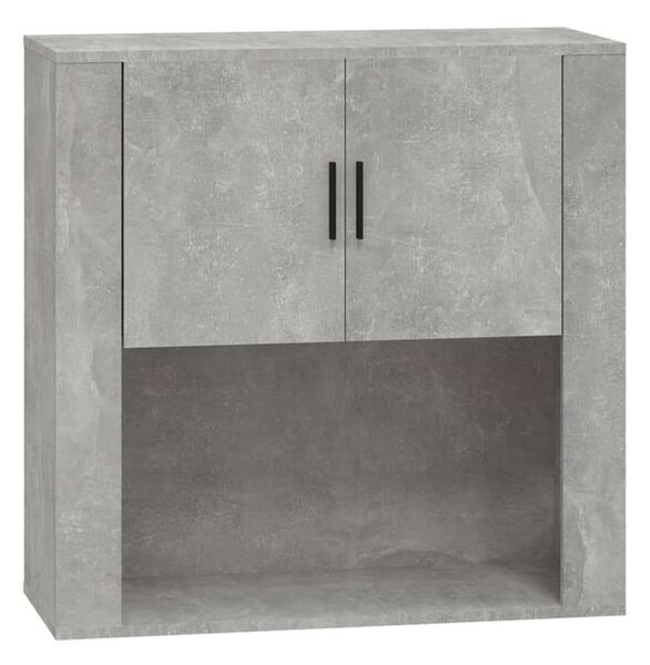 VidaXL betonszürke szerelt fa faliszekrény 80 x 313 x 80 cm