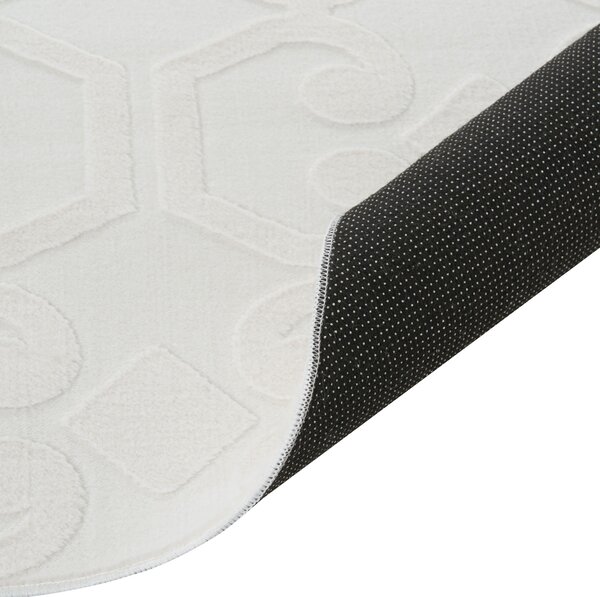 Szőnyeg GANNETT Törtfehér 160 x 160 cm