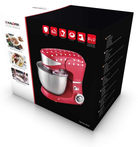 Kalorik TKGM13014 1000 W, 5 l piros-inox konyhai robotgép