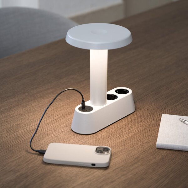 Asztali lámpa NOMAD COLLECTION, NOMAD LAMP 01, dimmable, Fémes, Nappali, Alumínium, Dizájn