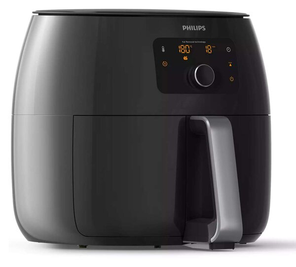 Philips HD9650/90 XXL Forrólevegős sütő 2225W, Fekete