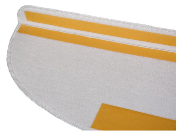Krémszínű-világosbarna lépcsőszőnyeg szett 16 db-os 20x65 cm Golden Marble – Vitaus