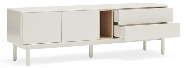 Krémszínű TV-állvány 180x56x40 cm Corvo – Teulat