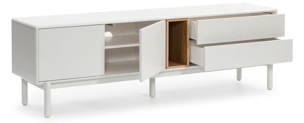 Krémszínű TV-állvány 180x56x40 cm Corvo – Teulat