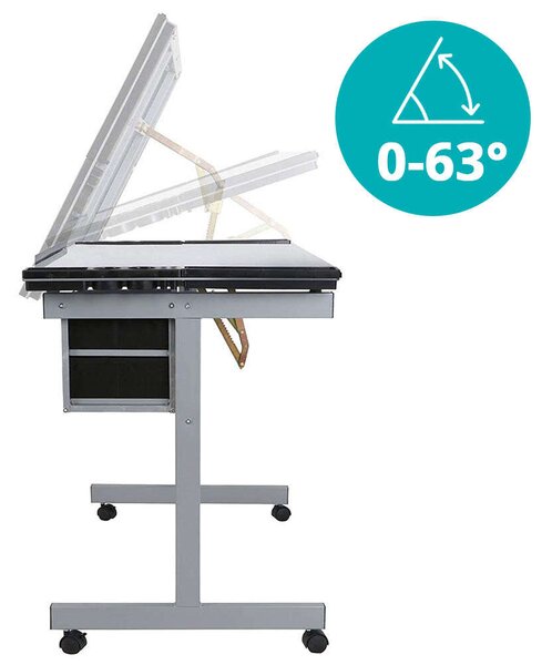 Timeless Tools, Tervező asztal, dönthető üveg asztallappal