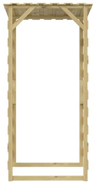 3 db impregnált fenyőfa pergola tetővel 100 x 90 x 200 cm