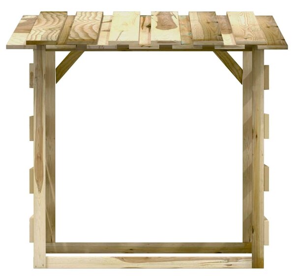 4 db impregnált fenyőfa pergola tetővel 100 x 90 x 100 cm