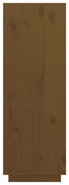 VidaXL Tömör Fenyőfa Magasszekrény - Mézbarna - 89x40x116,5 cm