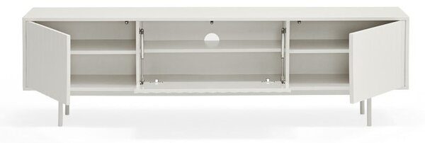 Fehér TV-állvány 180x52 cm Sierra – Teulat