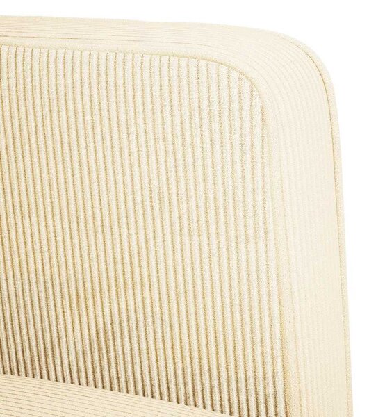 Krém kordbársony szövet loveseat kanapé 109 cm