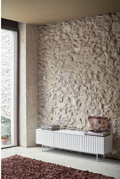 Fehér TV-állvány 180x52 cm Sierra – Teulat