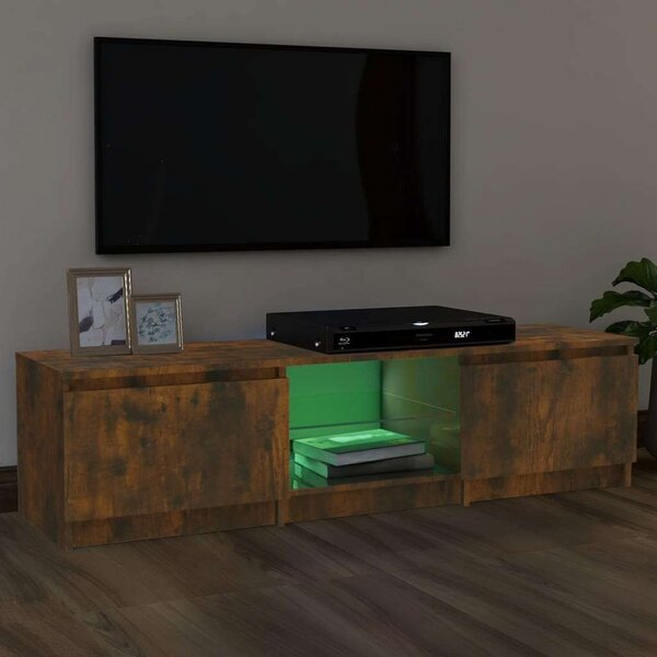 VidaXL TV-szekrény - Füstös Tölgy - 140cm