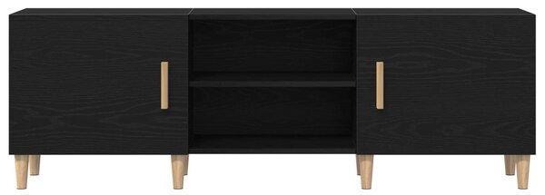 TV szekrény 150 x 30 x50 cm Fekete tölgy Szerelt Fa