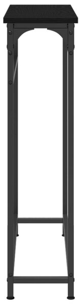 Konzolasztal Fekete tölgy 75 x 19,5 x 75 cm Szerelt Fa
