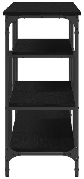 Konzolasztal Musta tammi 100 x 35 x 75 cm Műgyantás fa és fém