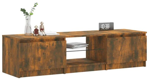 VidaXL TV-szekrény - Füstös Tölgy - 140cm
