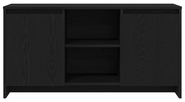 TV szekrény 102 x 37,5 x 52,5 cm Fekete tölgy Szerelt Fa