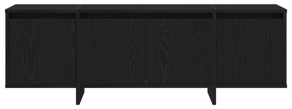 TV szekrény 120 x 30 x 40,5 cm Fekete tölgy Szerelt Fa
