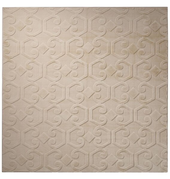 Szőnyeg GANNETT Bézs 160 x 160 cm