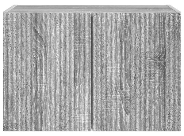 TV Fali Szekrény 59,5 x 31 x 40 cm Szürke Sonoma Szerelt Fa